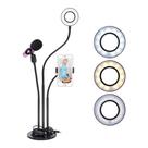 Ring Light Iluminador Led Com Suporte De Celular Microfone