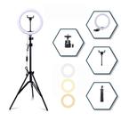 Ring Light Kit Completo 26cm Iluminação Portátil Tripé Grande Fotos Vídeos Maquiagem