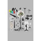 Ring Light LED Completo: Tripé 2.10m, Microfone, Controle BT