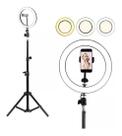 Ring Light Led Iluminador Portátil 26cm com Tripé 2m t Ring Light Led Iluminador Portátil 26cm com Tripé 2m t