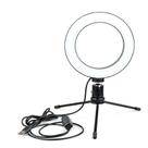 Ring Light Led Mesa Iluminador Pequena Tripé 6 Polegada 16cm - FY