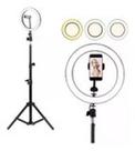 Ring Light Led Portátil 26cm Suporte Celular 10 Polegadas + Tripé 1,10m