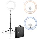 Ring Light LUME CUBE de 18 polegadas com suporte, suporte para telefone e suporte