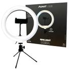 Ring Light Mesa Clip Video 8w Dimerizavel 3000k 4000k 6500k 5v Preto Frio Neutro Quente