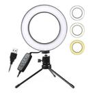Ring Light Selfie Anel com Mini Tripe Led 8 Polegadas 20 Centimetros