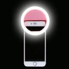 Ring Light Selfie Clip Anel LED Rosa 8cm