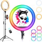 Ring Light Selfie Kaiess 10.2" com Suporte para Tripé e Celular