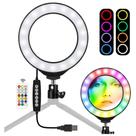 Ring Light Vivitar Vlog Essentials de 10 polegadas com tripé e controle remoto