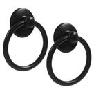 Ring Pulls Bivethoi Drop, 6 peças de gaveta redonda preta fosca