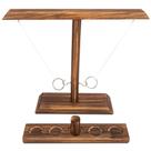 Ring Toss Game DreamToyz para adultos ao ar livre, interior, marrom