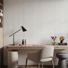 Ripado Interno de Poliestireno - Branco Liso 2,90m x 15cm 1cm espessura