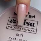 RISA - Gel Hard Builder Nude Soft - Construtor Para Alongamento Unhas Fibra Gel - 30g