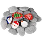 River Rocks para pintar dojobkinb 30 peças grandes de 5-7 cm