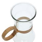 Riviera Vaso em Vidro com detalhes em Rattan P ou G Mart Collection Riviera Vaso em Vidro com detalhes em Rattan P ou G Mart Collection