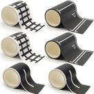 Road Tape dspitwod TAPE6 para carros de brinquedo, Trains Play, pacote com 6