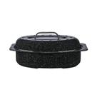 Roaster Granite Ware, oval, aço esmaltado de 13 polegadas com tampa