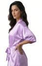Robe de Cetim Lilás Delicado para Noiva