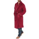 Robe de Fleece Confortável Masculino IZOD Vermelho Tamanho Único Robe de Fleece Confortável Masculino IZOD Vermelho Tamanho Único