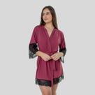 Robe de luxo sexy noiva feminino detalhe em renda