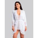 Robe Florallys Feminino em Microfibra e Renda Confortável IMi Lingerie