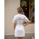 Robe Hobby Bordado Noiva Com Renda Tecido Sem Brilho Luxo