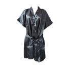 Robe Hobby Cetim Seda Noiva Casamento Madrinha Manga Curta Tamanho Unico