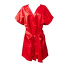 Robe Hobby Cetim Seda Noiva Casamento Madrinha Manga Curta Tamanho Unico