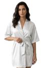 Robe Hobby Roupão Branco Curto Noiva Feminino