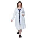 Robe Linda Gestante Avulso de Manga Longa para Levar na Maternidade