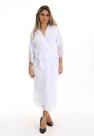 Robe Longo Feminino Luxo Manga 3/4 Microfibra com Renda Hobe comprido