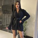 Robe Luxo Sexy Feminino Renda Luxo Penhoar Roupão Sobretudo