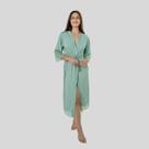 Robe noiva feminino roupão de renda luxo hobe
