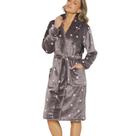 Robe Roupão Feminino de Manga Longa e Bolsos Robe Roupão Feminino de Manga Longa e Bolsos