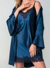 Robe Transpassado Inspirate 150110 Feminino Luxury Cetim Dull T. P/G