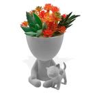 Robert Plant (Bob) com Gatinho - Vaso Decorativo