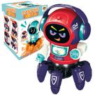 Robô Aranha Dançarino Musical Efeito Luzes Mexe Os Braços - DM TOYS