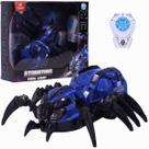 Robô Aranha de Controle Remoto Com Fumaça Som e Luz Azul - Castela Robô Aranha de Controle Remoto Com Fumaça Som e Luz Azul - Castela