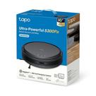 Robô Aspirador de Pó e Mop TP-Link Tapo RV20 Max Aspira Passa Pano Hiper Sucção Smart Bivolt Preto