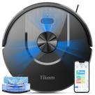 Robô Aspirador e Mop Tikom, 6000Pa, Limpeza Automática Inteligente, Mapeamento Inteligente, 150 Minutos de Autonomia, Ideal para Pelos de Animais, Pisos Rígidos e Tapetes, Residencial (L8000 Pro)
