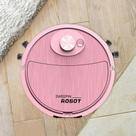 robo aspirador varre e aspira ao mesmo tempo na cor rosa