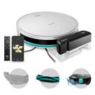 ROBO ASPIRADOR W1000 3 EM 1 Retorno Automático Mapeamento, Varrer, Aspirar, Passa pano, controle de voz, aplicativo até 2h40 autonomia