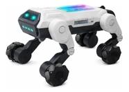 Robô Cão Interativo com Controle Remoto, Luzes LED, Sons e Movimentos Realistas para Diversão e Aprendizado Infantil