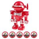 Robô de brinquedo lança discos lançador boneco soldadinho dardos
