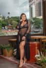 Roby longo em tulle