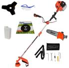 Roçadeira 4x1 Multifunção 75CC a Gasolina 3,6hp Com Motopoda Podagalhos