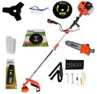 Roçadeira 75cc a Gasolina 3,6hp Profissional 6 em 1 Multifuncional, Potente e Robusta Roçadeira 75cc a Gasolina 3,6hp Profissional 6 em 1 Multifuncional, Potente e Robusta