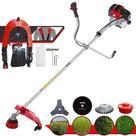 Roçadeira À Gasolina 2T Toyama RT52L 52cc 2HP Alta Rotação Com 4 Opções de Corte Com Carretel Nylon + Faca 3 Pontas + Faca 80 Dentes + Escova de Aço