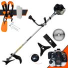 Roçadeira À Gasolina Anmax CG430-B 43cc 1,7HP 12.000rpm Robusta e de Alta Performance Profissional Completa Para Todos os Tipo de Cortes Com Carretel + Faca 2 Pontas + Faca 3 Pontas + Faca 40 Dentes