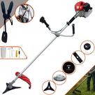 Roçadeira À Gasolina Anmax CG430P 43cc 2HP de Potência Alta Rotação e Performance Completa Com Carretel de Nylon e Lâmina Facão + Lâmina 3 Pontas + Lâmina 80 Dentes + Disco Escova de Aço