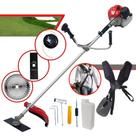 Roçadeira À Gasolina Anmax CG430P TB 43cc 2HP 9.000rpm 2T Profissional de Alta Performance Completa 3 Em 1 Com Carretel de Nylon + Lâmina Facão 2 Pontas + Lâmina Extra 40 Dentes Vídea